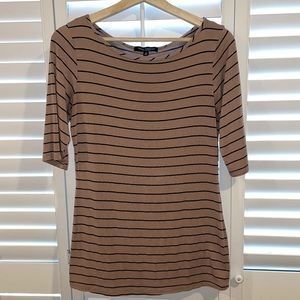 Medium Brown Striped Shirt